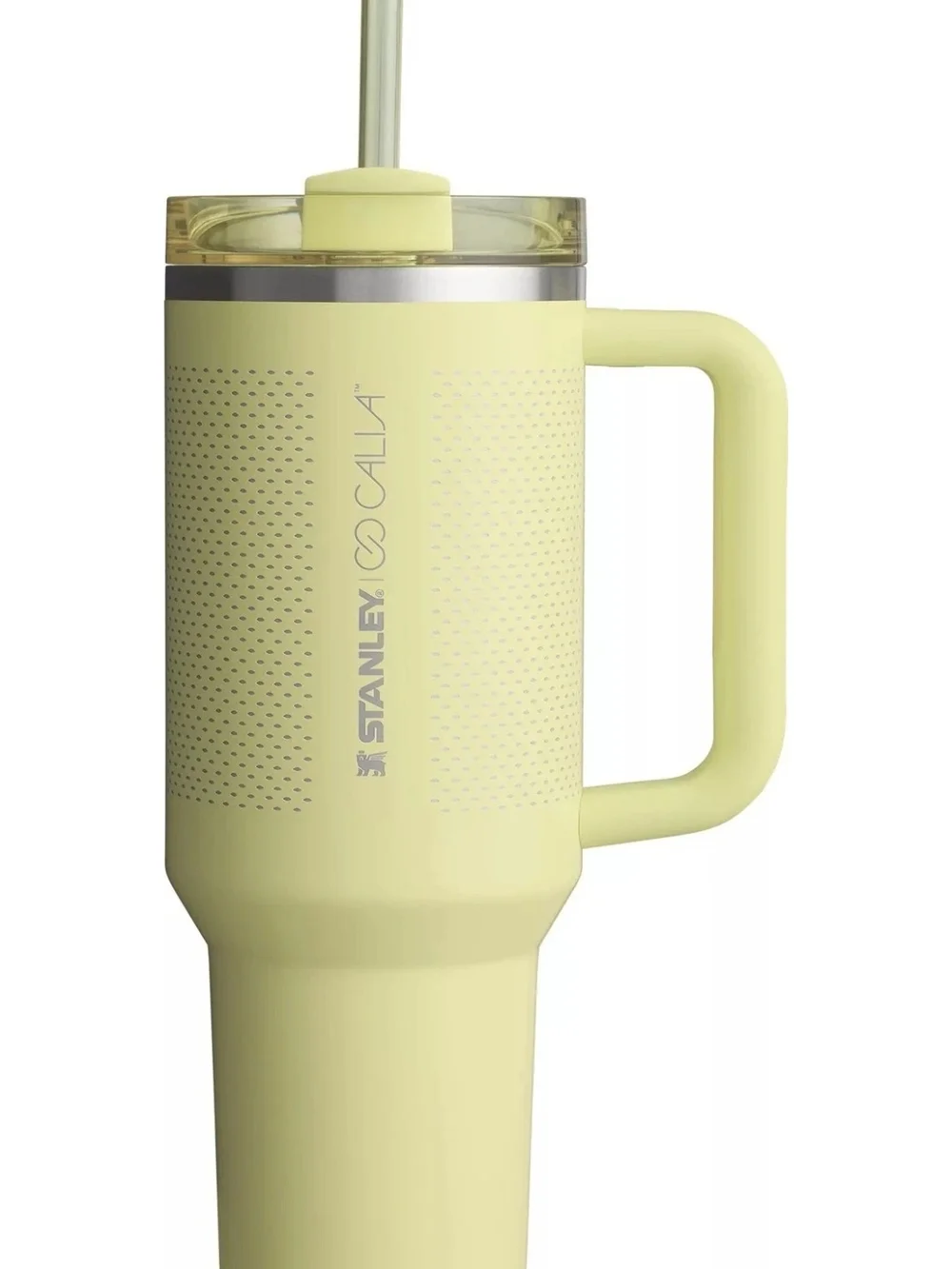 Stanley X Calia EDITION Neon Yellow Quencher H2.0 40oz Tumbler with Straw - Picture 6 of 6